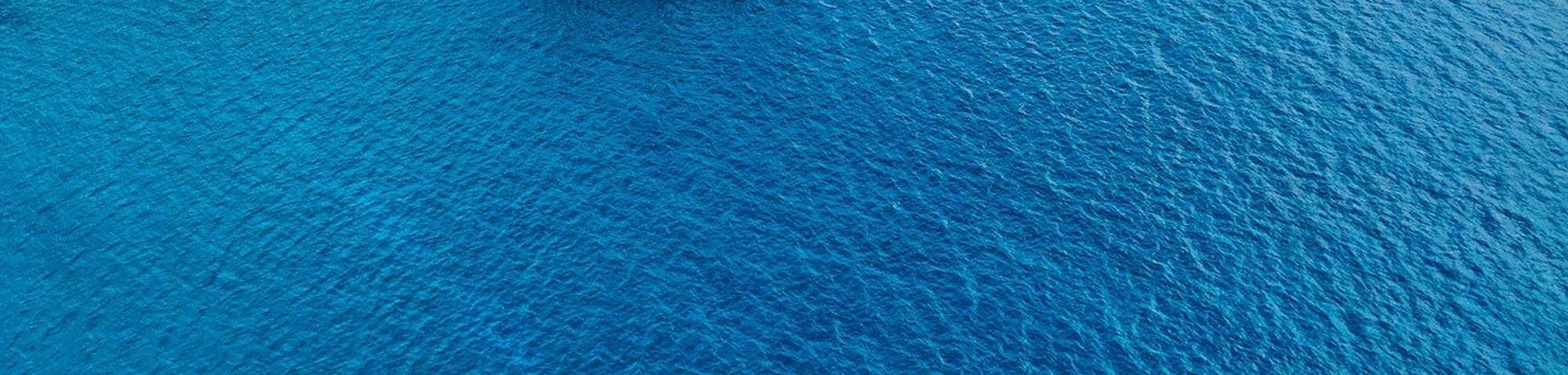 Aerial view of the beautiful blue of the Aegean Sea