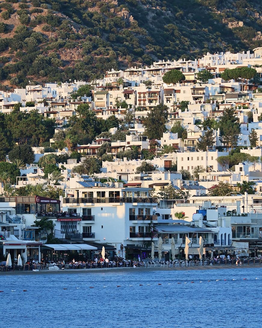 Seaside town of Bodrum as seen from the water