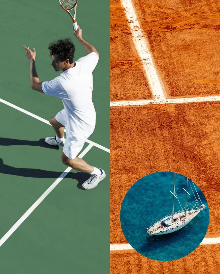Tennis and boating: the best of two worlds